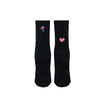 BFF New Mushroom Love Black 蘑菇 黑色 中筒襪 襪子 BFF-05 [台灣現貨]