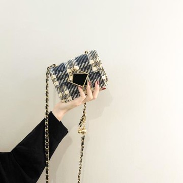 法國FMKDA鏈條包女2025新款高級感洋氣小方包復古百搭單肩斜挎包