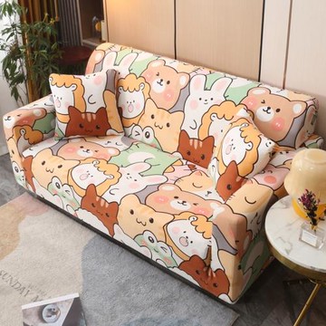 彈力沙發套罩笠全包萬能套一體卡通可愛動漫韓式蓋布藝座墊巾四季