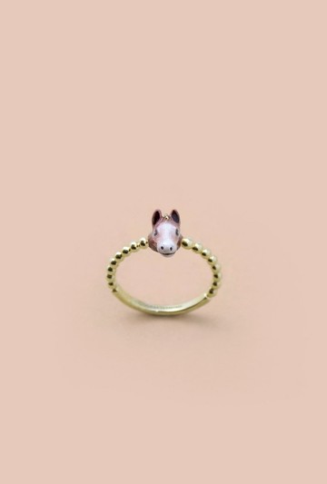 Horse Ring - Chinese zodiac animals, Sign. 馬年