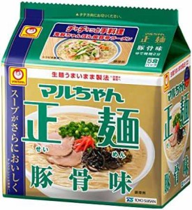 マルちゃん マルちゃん正麺 豚骨味 ５食パック 89g×5食×6個