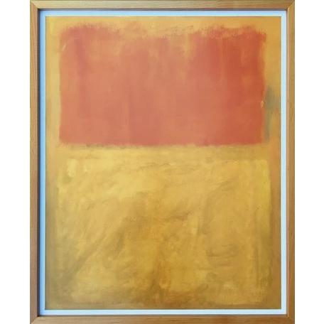 MARK ROTHKO (マーク・ロスコ) Orange and Tan, 1954 (large) アートプリント ポスター フレーム付き 北欧 モダンアート 抽象画 木製 送料無料