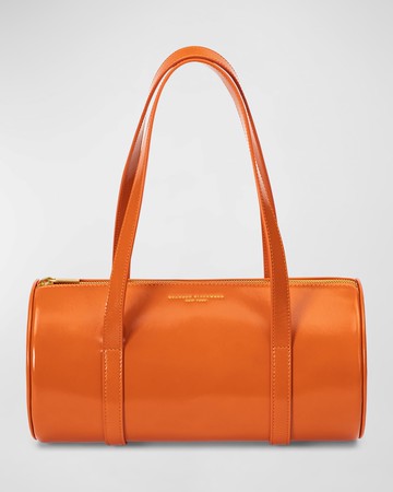 Large Duffel Leather Shoulder Bag