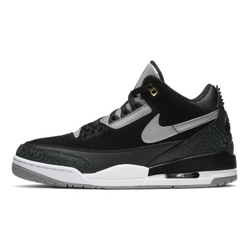 AIR JORDAN 3 RETRO TINKER BLACK CEMENT GOLD