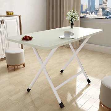 快餐廳小吃可折疊長方形餐桌子飯桌經濟型木便攜簡易折疊桌擺攤