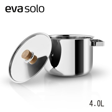 <團>丹麥Eva Solo 不鏽鋼雙耳湯鍋附蓋 20cm