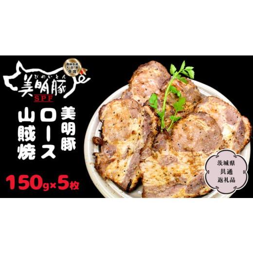 ふるさと納税 茨城県 桜川市 美明豚 ロース 山賊焼 150g×5枚 国産 銘柄 お手頃 総菜 グルメ 料理 茨城県 [CV007sa]