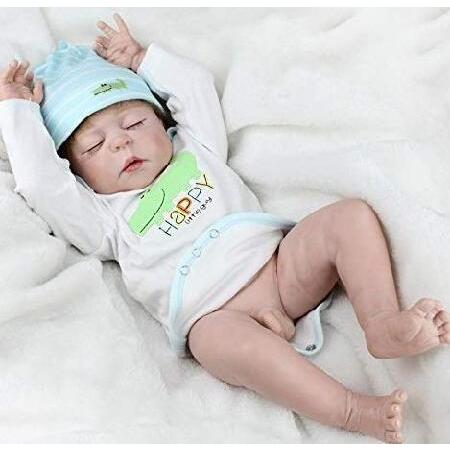 Reborn Baby Dolls Silicone Full Body Boy 22 inch Lifelike Newborn