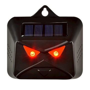 鷹眼太陽能紅外線動物驅逐器 黑色貓頭鷹  100g  1個