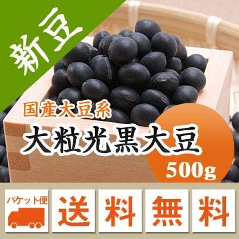 大豆 黒豆 令和３年産 北海道産 大粒光黒大豆 500g メール便