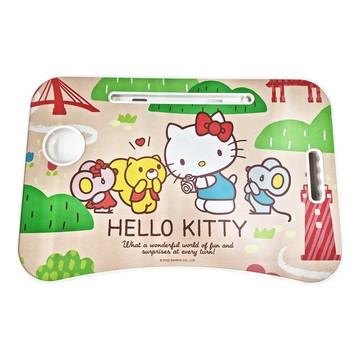 收納王妃 床上桌  60 x 40 x 28cm  遊玩KITTY 米色  1個