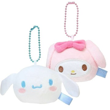 小禮堂 Sanrio 三麗鷗 絨毛吊飾娃娃 (大臉款) 美樂蒂 大耳狗