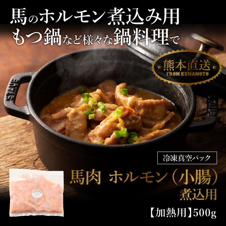 馬肉 ホルモン(小腸) 煮込用 500g 10人前 肉 馬肉 加熱用 もつ鍋