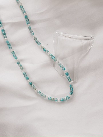 海光暈染捷克火磨珠項鍊