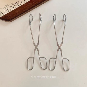 🔥限時下殺🔥韓國ins同款剪刀食物燒烤夾不鏽鋼烘焙夾子防燙耐高溫廚房牛排夾通用