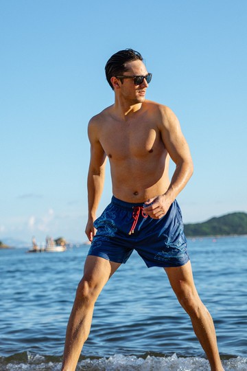 QIPOLOGY x MAZU RESORTWEAR 龍騰波濤游泳短褲