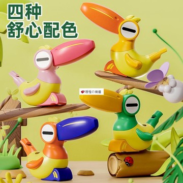 可開發票☆【臺灣精品】💕新款兒童水鳥口哨卡通加水鳥叫聲哨子口肌訓練肺活量寶寶地攤熱賣