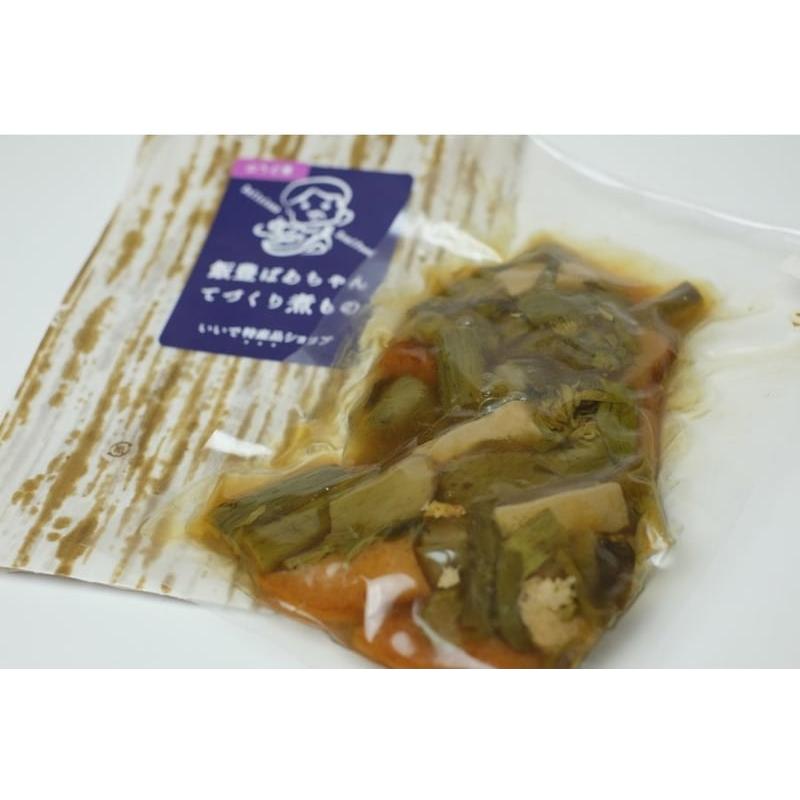 天然山菜煮物 飯豊ばあちゃんてづくり煮物  山うど煮物 １８０g×３袋 冷凍食品 送料無料