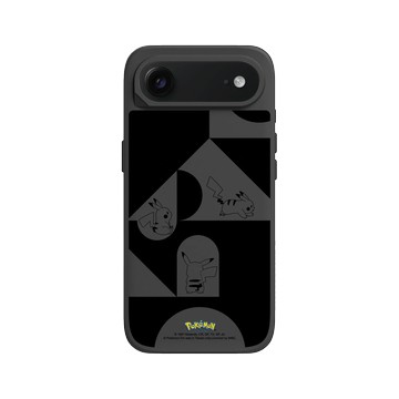 iPhone Air SolidX 黑 - 寶可夢 Pokemon - 皮卡丘與積木-黑白版