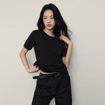 GIORDANO 韓國同款 女裝圓領純棉純色短袖T恤