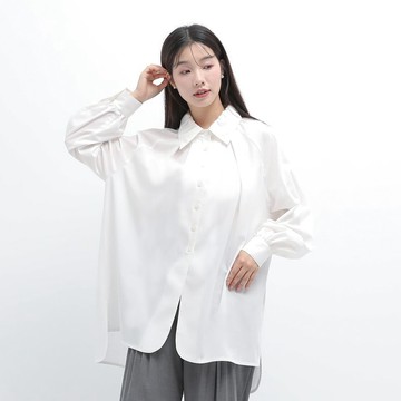 AlmondBlossoms杏花長版襯衫_CLT517_白