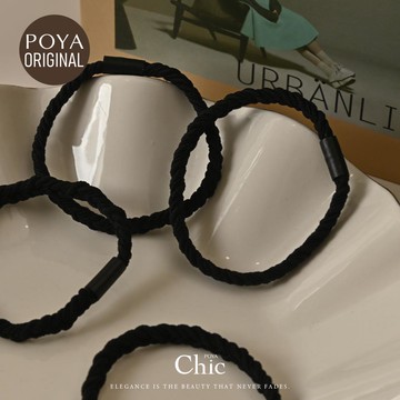 POYA CHIC韓系O束6入-氣球-黑