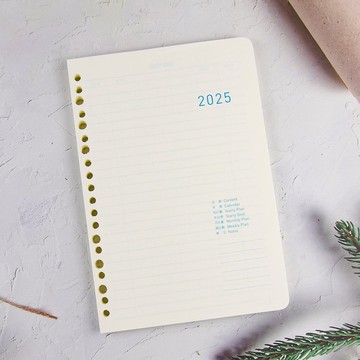 【conifer綠的事務】2025年25K橫式週誌內頁/補充式內頁