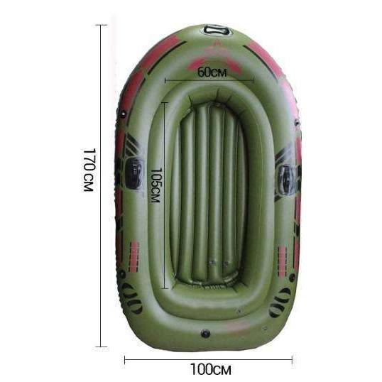 インフレータブルボート釣り、アウトドア 1人乗り用ポンプ付