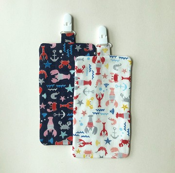 龍蝦 附夾小手帕 / 幼兒園手帕 八層紗