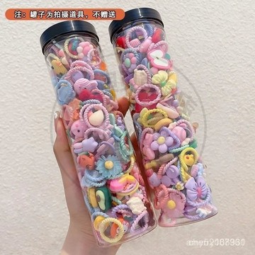 【臺灣-出貨】新款上新兒童玩具 兒童小皮筋簡約可愛不傷發寶寶頭繩小號彈性好網紅衕款紮頭繩發飾 BFHK