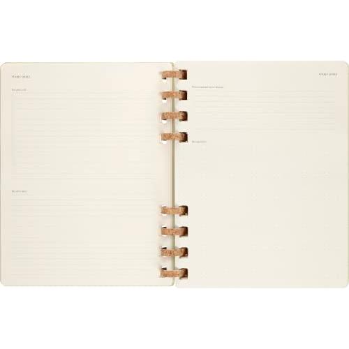 Moleskine 2024 Spiral Academic Planner  12M  Extra Large  Crush Ki 