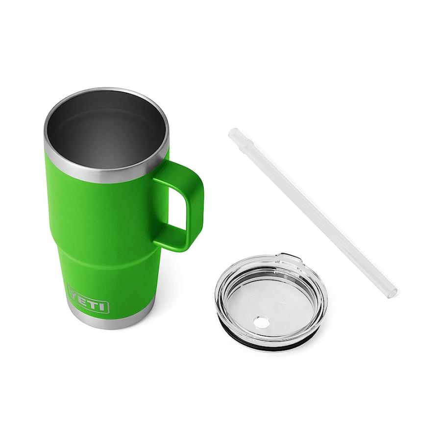 YETI Rambler oz Straw Mug, Vacuum Insulated, Stainless Steel, Canopy Green