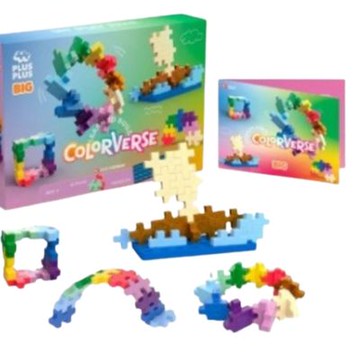 【丹麥Plus Plus】BIG 大顆粒-創作系列-彩色世界60片｜加加積木