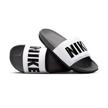 Nike Offcourt Slide 休閒鞋 男鞋 拖鞋 白黑色 Logo 軟底 運動 休閒 BQ4639-001