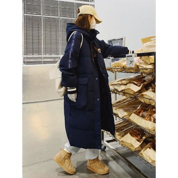 爆款長款時尚超好看羽絨服女連帽2024年新款東北超厚90白鴨絨外套