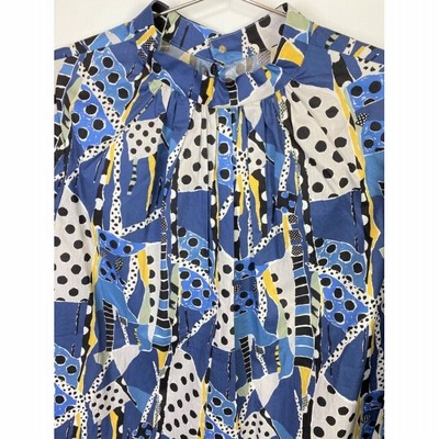 PASSIONE パシオーネ ブラウス スタンドカラー リバティ生地 手洗いOK