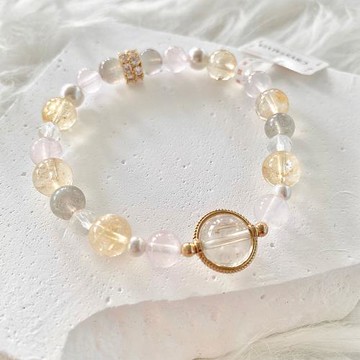 植享生活丨【Crystalvia辰瑄水晶】金髮晶財運亨通水晶手作手鍊