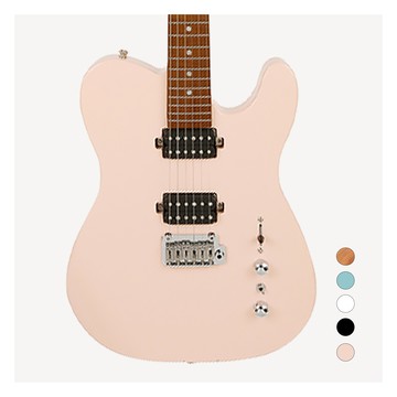 Corona Modern Plus Tele T24 電吉他 雙雙 小搖座 粉紅 烤楓木指板