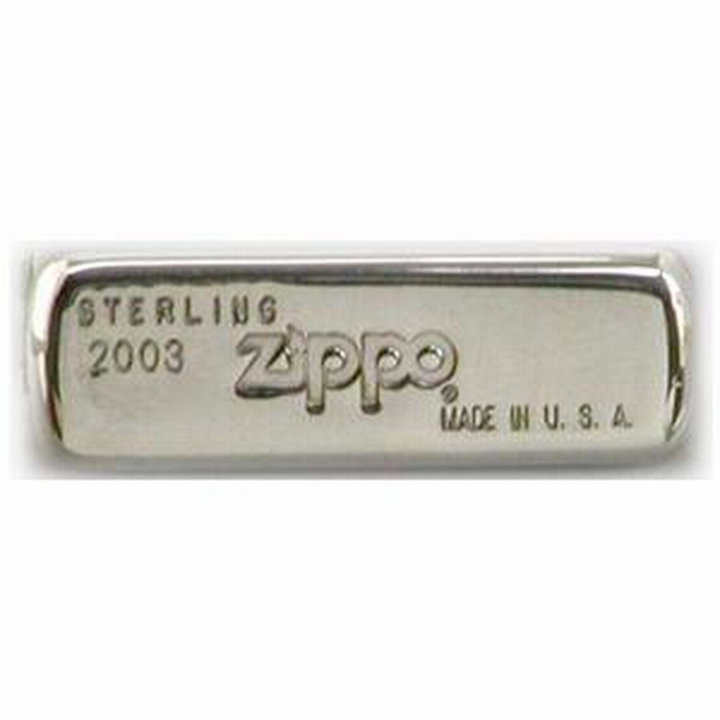 zippo ジッポ ジッポーライター スターリングシルバー925 純銀フラット ...