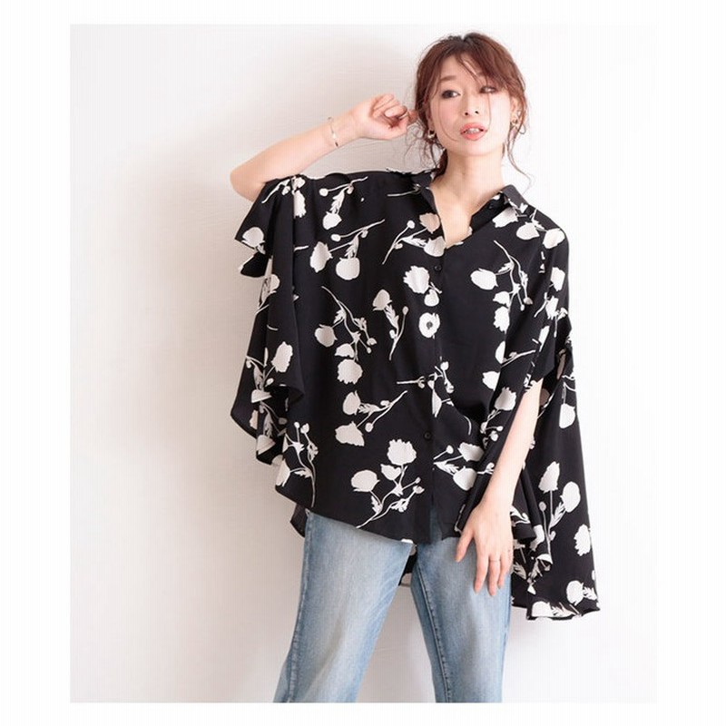 sawa a la mode ワイドシルエットの花柄シャツ トップス シャツ ブラウス ビッグ ブラック 花柄 ドルマン 半袖 モノトーン カジュアル ワイド レディース ファッション 30代 40代 50代 60代 サワアラモード sawaalamode otona 大人 kawaii 可愛い 洋服 かわいい服 ... sawa a la mode ワイドシルエットの花柄シャツ トップス シャツ ブラウス ビッグ ブラック 花柄 ドルマン 半袖 モノトーン カジュアル ワイド レディース ファッション 30代 40代 50代 60代 サワアラモード sawaalamode otona 大人 kawaii 可愛い 洋服 かわいい服 ...
