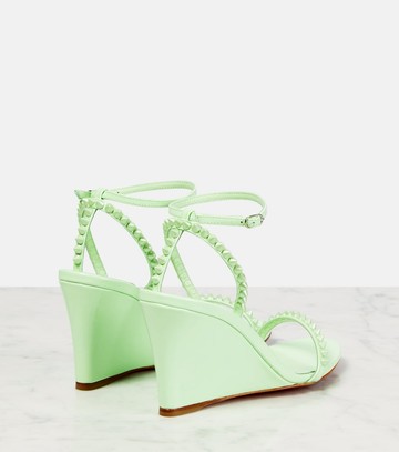 Christian Louboutin So Me 85 leather wedge sandals