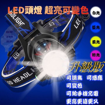 頭燈 led 頭燈 登山頭燈 露營燈 工作頭燈 釣魚頭燈 T6變焦充電頭燈 18650 超亮頭燈