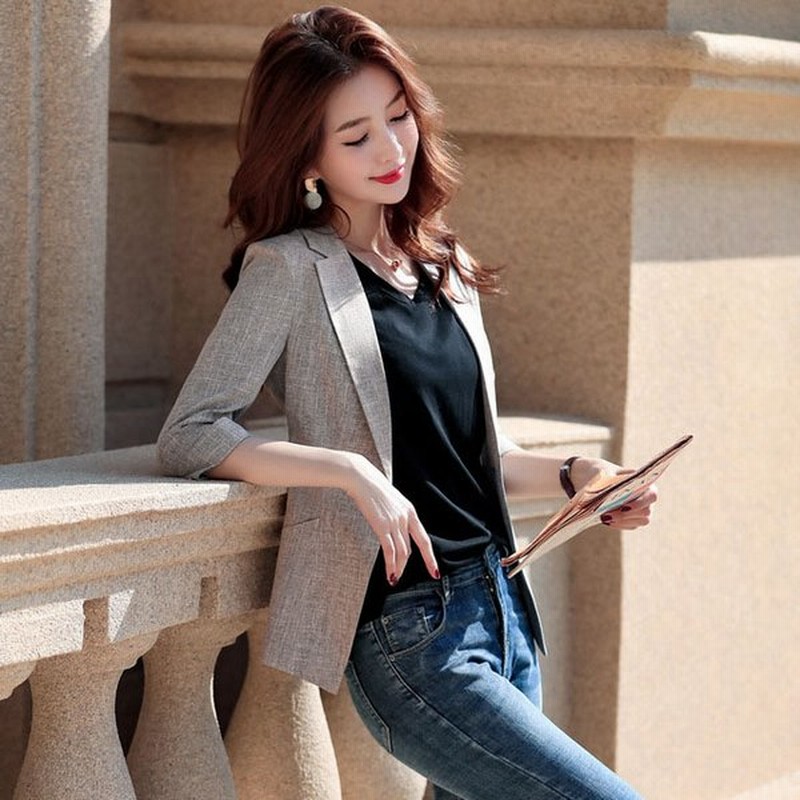 新作 テーラードジャケット レディース サマージャケット リネンジャケット 薄手 アウター ジャケット 春 夏 通勤 Ol 面接 3色 通販 Lineポイント最大get Lineショッピング