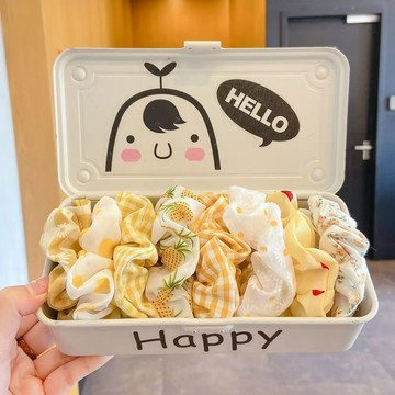 大腸髮圈女夏日新款組合髮圈ins韓國頭繩可愛少女簡約百塔皮筋
