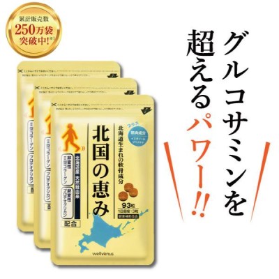 北国の恵み　93粒入り　3袋セット　3ヶ月分