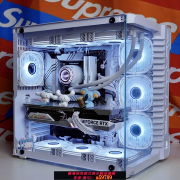 【全網低價 可打統編】玩嘉羅賓3atx電腦機箱雙360水冷機箱臺式機40系列顯卡海景房機箱