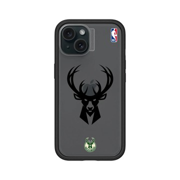 iPhone 15 Mod NX 黑 - NBA - B&W-密爾瓦基公鹿 Milwaukee Bucks B&W