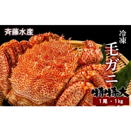 ふるさと納税 特特大サイズ！冷凍毛がに約1kg×1尾  北海道白老町