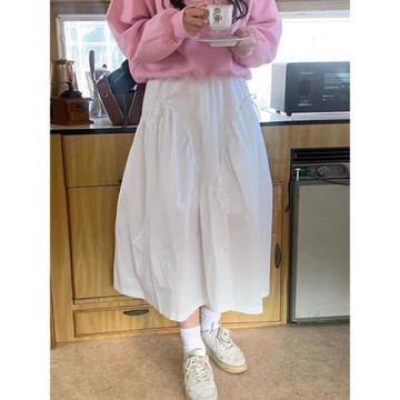 chic小眾系帶A字型長裙蝴蝶結