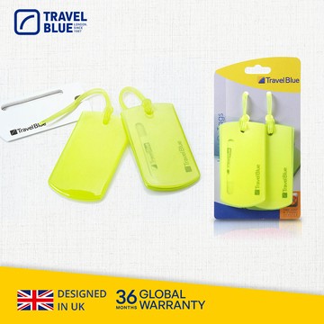 【 Travel Blue 藍旅 旅行配件 】 Jelly 果凍行李掛牌(2入/組) 綠色 TB016-GR